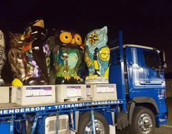 Moving Big Hoots at night