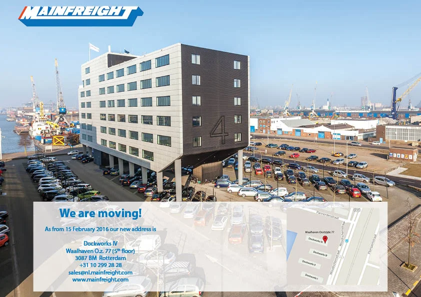 Change of address Mainfreight Rotterdam