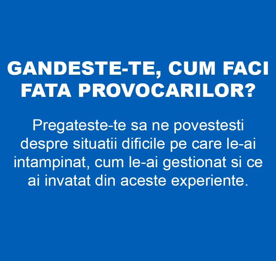 Cum te comporți când ești sub presiune?