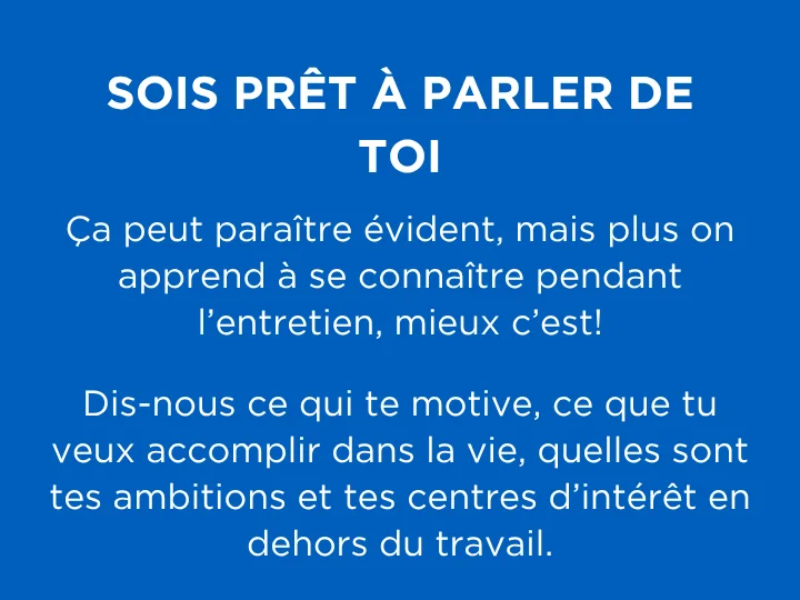 PARLEZ-NOUS DE VOUS