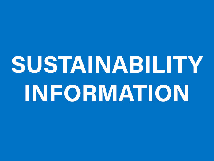 Sustainability Information