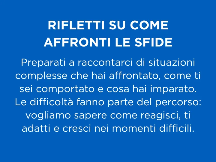 Come ti comporti sotto pressione?