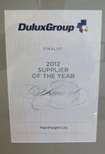 2012 Dulux Supplier of the Year Award Finalist