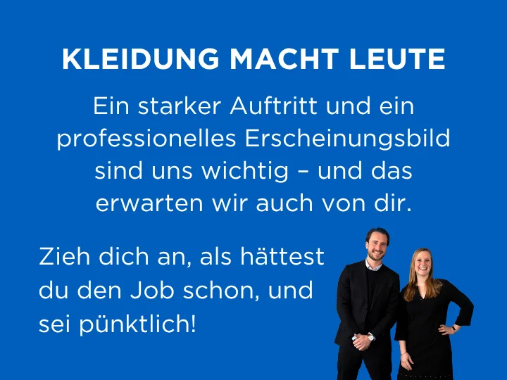Sorge für ein makelloses Auftreten