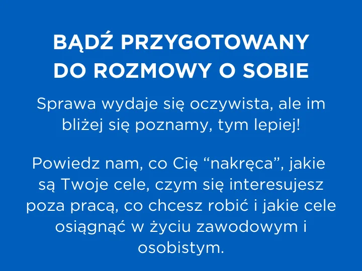 Mów o sobie w zajmujący i ciekawy sposób