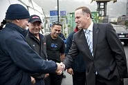 Mainfreight Wellington John Key Prime Minister of New Zealand