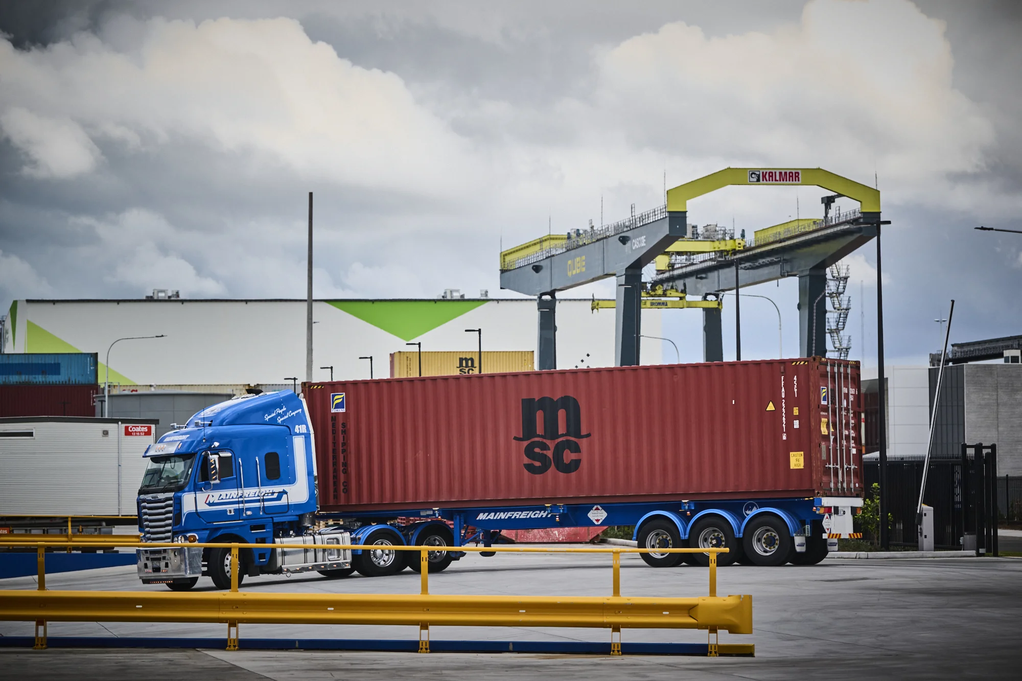 Mainfreight Container Transport Standard Trailer - Mainfreight Container Truck Standard Transport